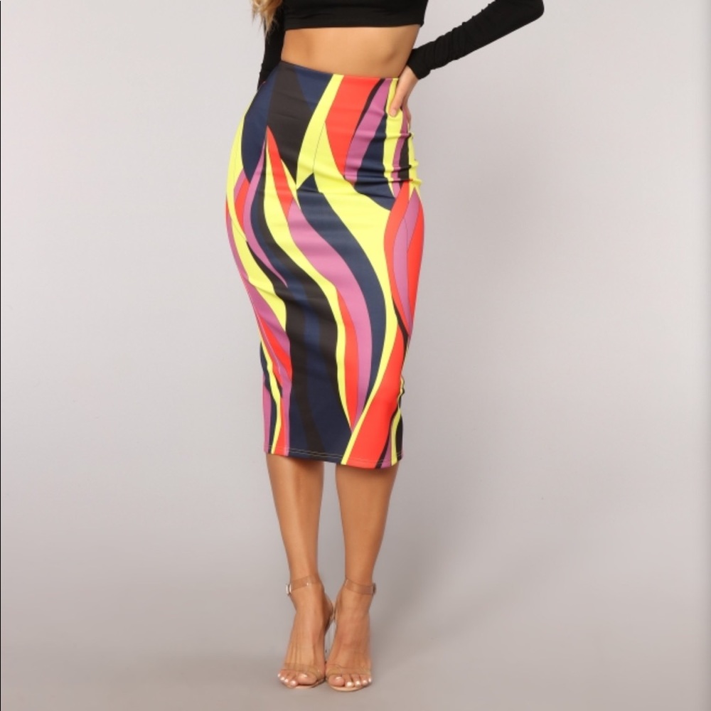 Bodycon Midi Pencil Skirt